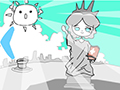 暑～い女神像